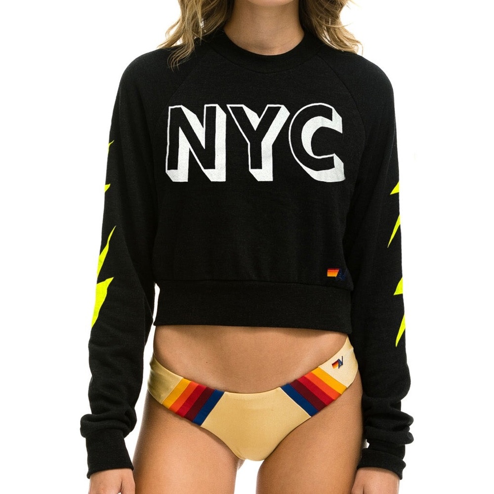 Aviator Nation x Govball 2024 cropped crew